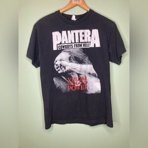 VTG 90s Pantera Vulgar Display Of Power Stronger Than All Mens M T-Shirt Black